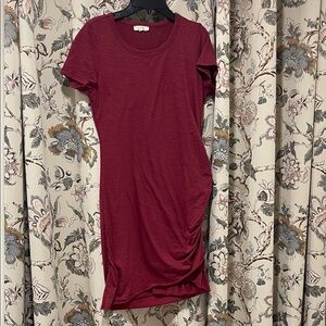 LA MIEL Rich Burgundy Mini Dress